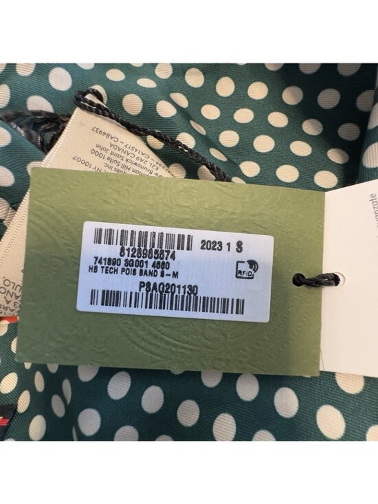 NWT GUCCI Polka Dot Headband 100% Authentic Silk Sz S main image 7